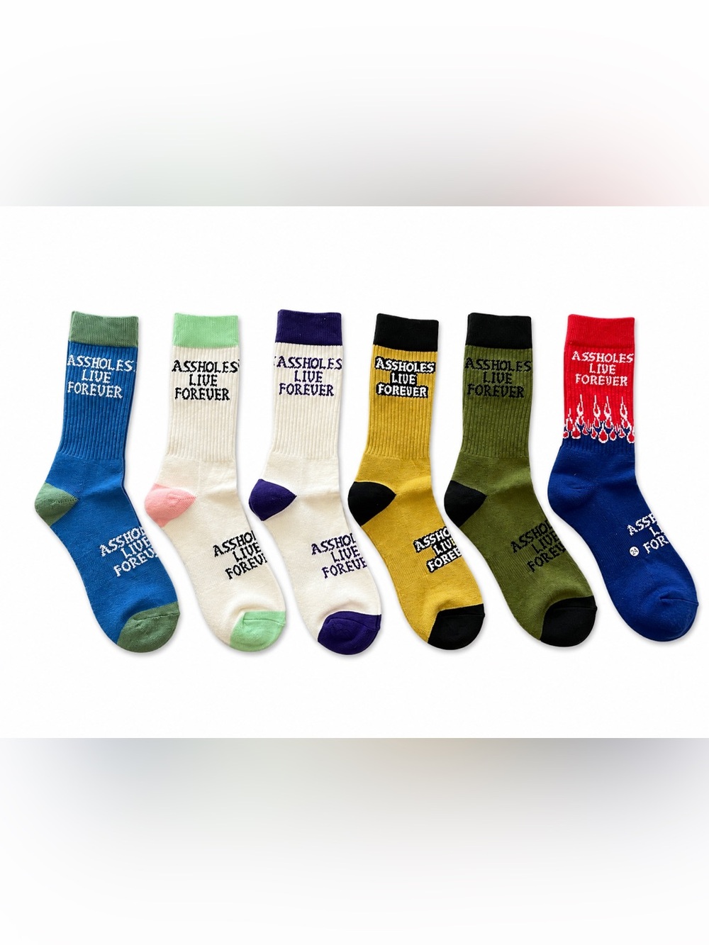 Assholes Live Forever Socks • Pick One